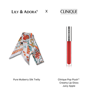 Clinique Pop Plush™ Creamy Lip Gloss + Pure Silk Twilly