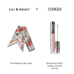 Clinique Pop Plush™ Creamy Lip Gloss + Pure Silk Twilly