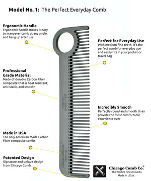 MEN'S COMB Chicago Comb Model No. 1