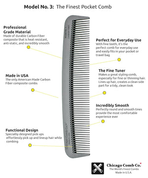 MEN'S COMB Chicago Comb Model No. 3