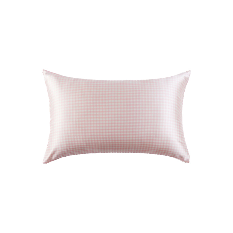 Limited Edition Silk Pillowcase (Pink Gingham)