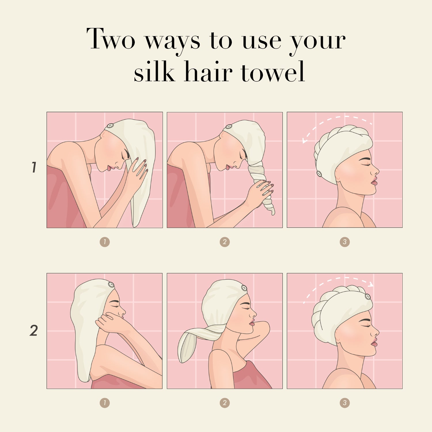 How to use your silk hair towel